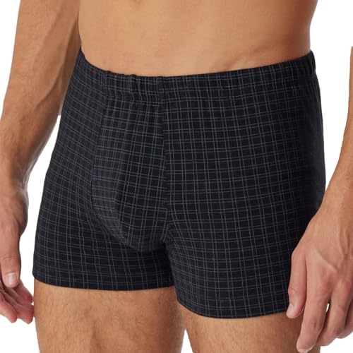 Schiesser Herren Short Für Männer Weich Und Bequem Ohne Gummibund Bio Baumwolle - Cotton Casual Unterwäsche, Schwarz_180505, 4XL Große Größen EU von Schiesser