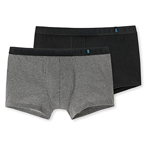 Schiesser Herren Boxershorts 95/5 Shorts, 2er Pack, Mehrfarbig (Sortiert 1 901), 2XL (Herstellergröße: 8) von Schiesser