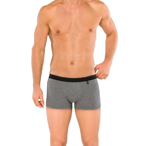 Schiesser Herren 95/5 Short' Unterwäsche, Grau (202-grau-mel.), M (2er Pack) von Schiesser