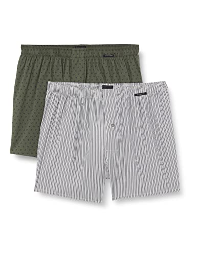 Schiesser Herren Boxershorts Web (2er Pack), Mehrfarbig 1, S von Schiesser
