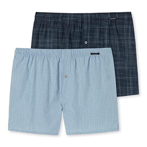 Schiesser Herren Boxershorts Web (2er Pack), Mehrfarbig 3, S von Schiesser
