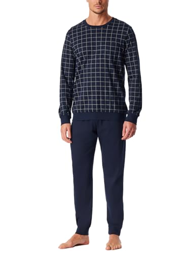 Schiesser Herren Fine Interlock Pyjamaset, Nachtblau_183173, 64 von Schiesser