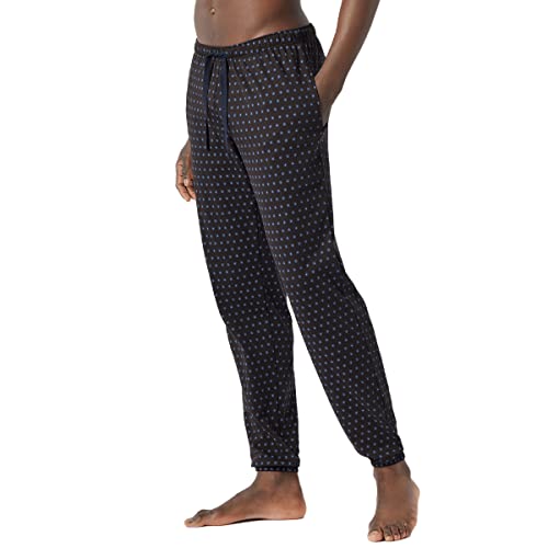 Schiesser Herren Hose lang Bündchen Pyjamaunterteil, Dunkelbraun, 50 von Schiesser