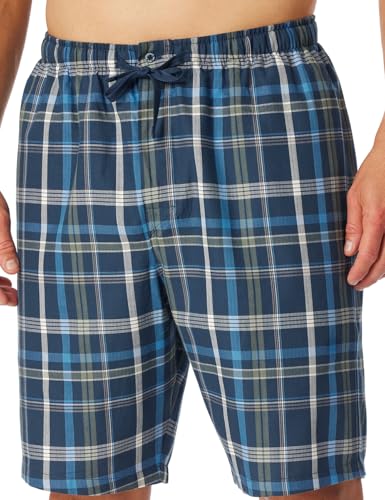 Schiesser Herren Kurze Schlafhose-Mix + Relax Pyjamaunterteil, Indigo_182191, 48 von Schiesser