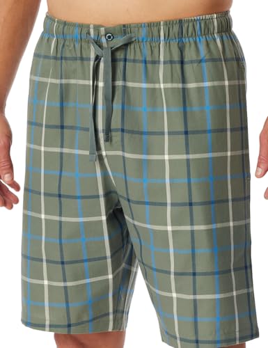 Schiesser Herren Kurze Schlafhose-Mix + Relax Pyjamaunterteil, Khaki_182191, 56 von Schiesser