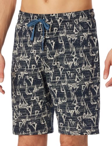 Schiesser Herren Kurze Schlafhose-Mix + Relax Pyjamaunterteil, Navy_182186, 56 von Schiesser