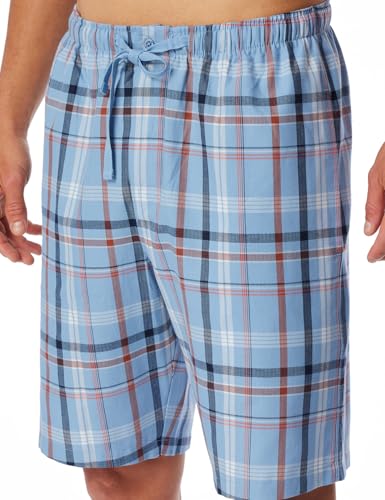 Schiesser Herren Kurze Schlafhose-Mix + Relax Pyjamaunterteil, Pacific Blue_182191, 52 von Schiesser
