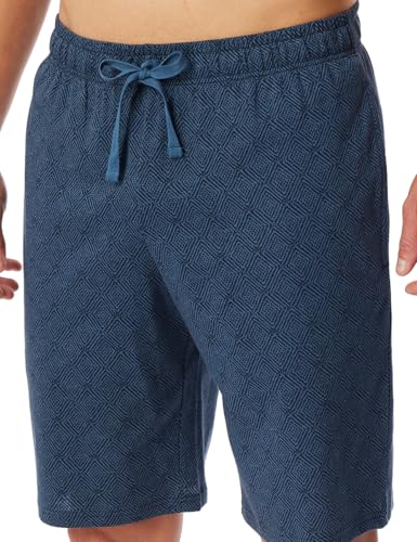 Schiesser Herren Kurze Schlafhose-Mix + Relax Pyjamaunterteil, atlantikblau_182186, 48 von Schiesser