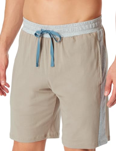 Schiesser Herren Kurze Schlafhose-Mix + Relax Pyjamaunterteil, braungrau_181188, 50 von Schiesser