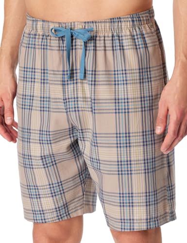 Schiesser Herren Kurze Schlafhose Web - Mix + Relax Pyjamaunterteil, Braungrau_180291, 52 von Schiesser