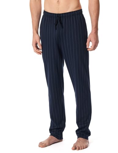 Schiesser Herren Lange Schlafhose Bio-Baumwolle-Mix + Relax Pyjamaunterteil, Nachtblau_182185, 58 von Schiesser