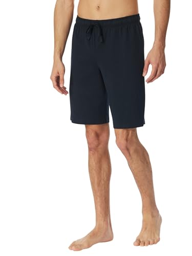 Schiesser Herren Lange Schlafhose Bio-Baumwolle-Mix + Relax Pyjamaunterteil, dunkelblau_182186, 56 von Schiesser