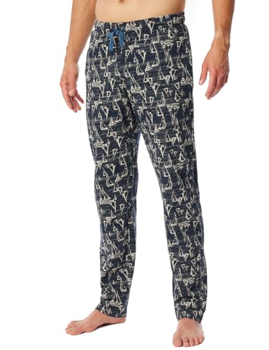 Schiesser Herren Lange Schlafhose-Mix + Relax Pyjamaunterteil, Navy_182185, 98 von Schiesser