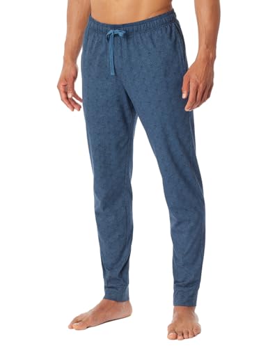 Schiesser Herren Lange Schlafhose mit Bündchen-Mix + Relax Pyjamaunterteil, atlantikblau_182047, 48 von Schiesser