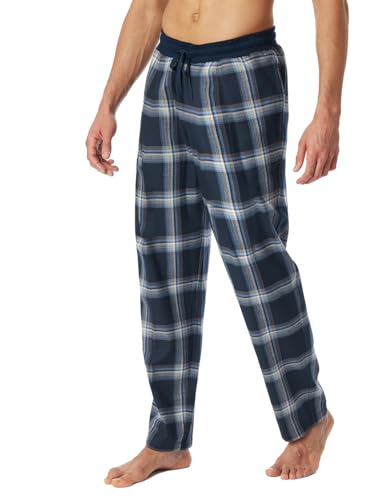 Schiesser Herren Lange Schlafhose-weiches Flanell-Mix + Relax Pyjamaunterteil, Nachtblau_182049, 56 von Schiesser