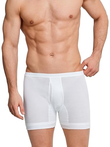 Schiesser Herren Kurz Mit Eingriff - Original Feinripp Unterhose, Weiss_005131, 9 EU von Schiesser