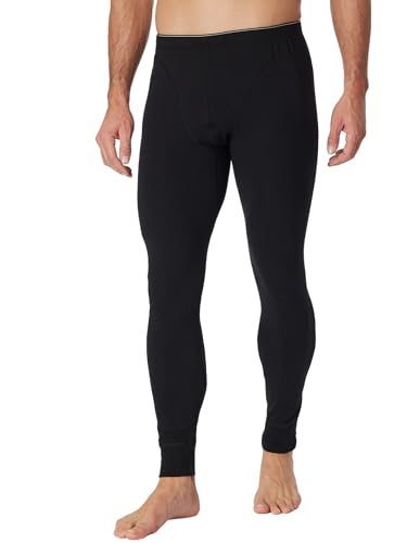 Schiesser Herren Lange Unterhose - 95/5 Organic Unterwäsche, Schwarz_173813, 5/ M EU von Schiesser