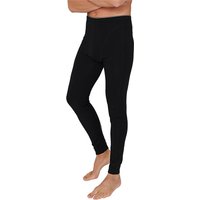 Schiesser Herren Lange Unterhose schwarz Baumwolle von Schiesser