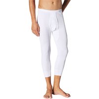 Schiesser Herren Lange Unterhose weiß Reine Baumwolle unifarben von Schiesser