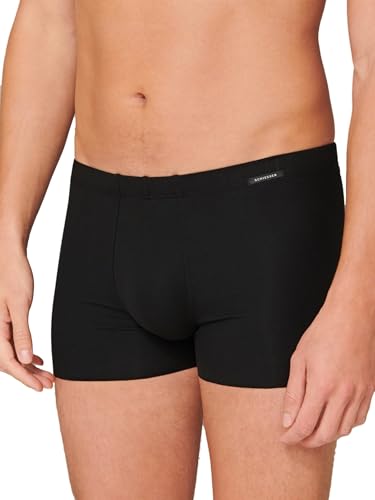 Schiesser Herren Laser Cut Soft Boxershorts, Schwarz, XL EU von Schiesser