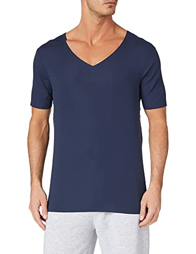 Schiesser Herren Laser Cut V-neck undertrøje Unterw sche, Dunkelblau, 8 EU von Schiesser