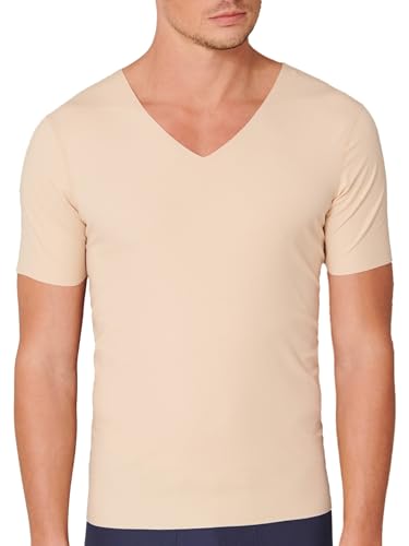 Schiesser Herren Laser Cut V-hals onderhemd Unterw sche, Hautfarben, XXL EU von Schiesser