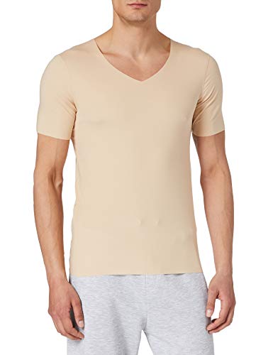 Schiesser Herren Laser Cut V-neck Unterhemd Unterw sche, Hautfarben, L EU von Schiesser