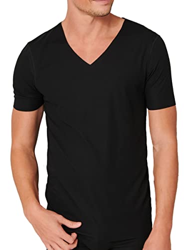 Schiesser Herren Laser Cut V-neck undertrøje Unterwäsche, Schwarz, XL EU von Schiesser