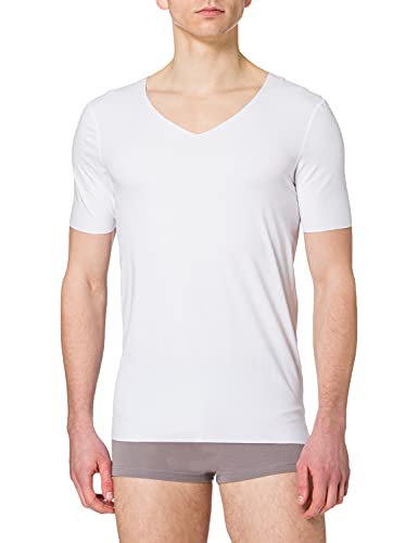 Schiesser Herren Laser Cut V-neck undertrøje Unterwäsche, Weiß, L EU von Schiesser