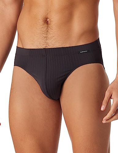 Schiesser Herren Mikrofaser Weiches Bündchen - Nachtschwärmer Slip, Anthrazit, S EU von Schiesser