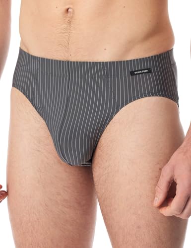 Schiesser Herren Mikrofaser Weiches Bündchen-Nachtschwärmer Slip, Anthrazit_181772, XXL (2er Pack) von Schiesser