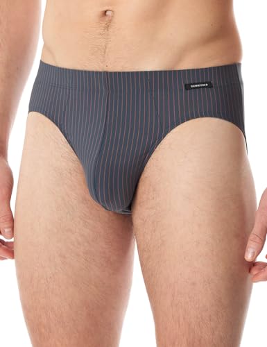 Schiesser Herren Mikrofaser Weiches Bündchen-Nachtschwärmer Slip, Jeansblau_181772, M (2er Pack) von Schiesser