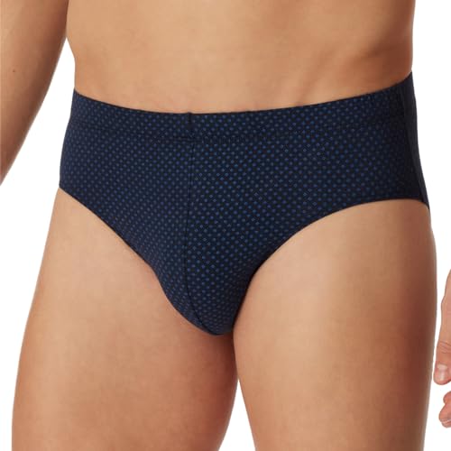 Schiesser Herren Minislip für Männer weich und bequem ohne Gummibund Bio Baumwolle-Cotton Casual Unterwäsche, dunkelblau_180502, 4/ S von Schiesser