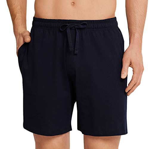 Schiesser Herren Mix & Relax Bermuda Schlafanzughose, Blau (Blau), 52 von Schiesser