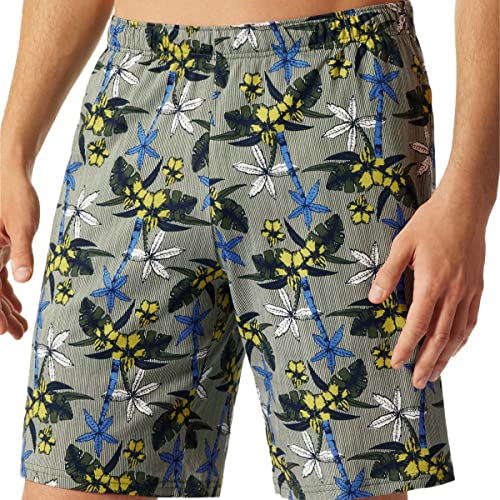 Schiesser Herren Mix & Relax Bermuda Schlafanzughose, Khaki (I), 50 von Schiesser