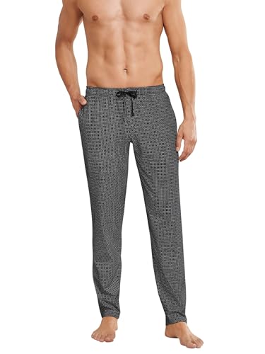 Schiesser Herren Mix & Relax Hose Lang Schlafanzughose, Schwarz (Schwarz-Gem. 1 006), 58 von Schiesser