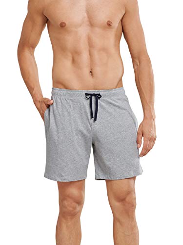 Schiesser Herren Mix & Relax Bermuda Schlafanzughose, Grau (Grau-Mel 202), 56 von Schiesser