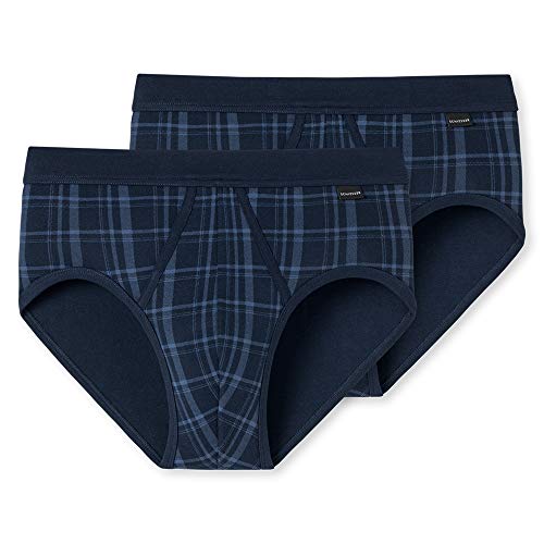 Schiesser Herren 2 PACK Sportslip mit Eingriff - Classic, dunkelblau_172691, 5/ M von Schiesser