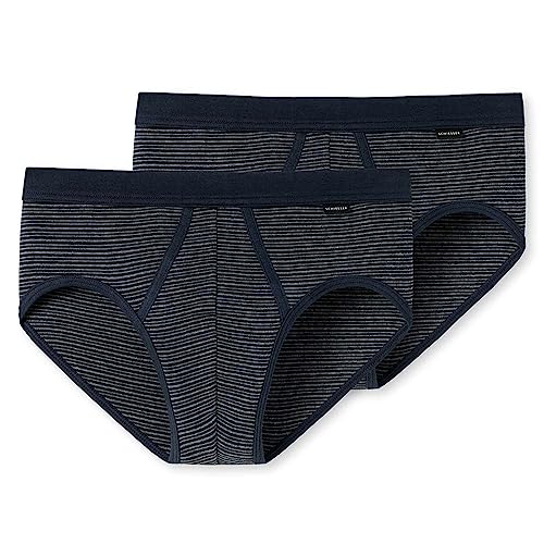 Schiesser Herren Multipack 2pack Sportslip Slip, Dunkelblau, XL EU von Schiesser