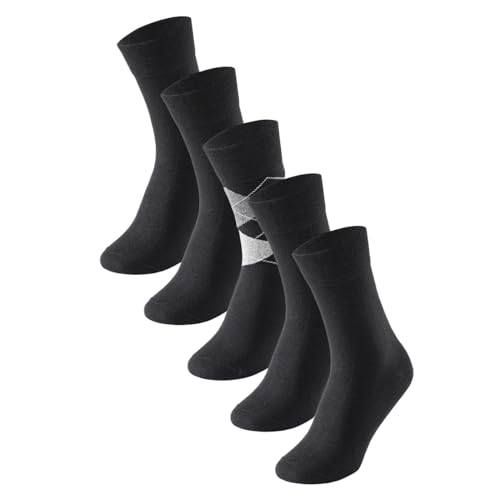 Schiesser Herren Multipack 5 Pack Herrensocken Strümpfe Klassische Socken, Sortiert 9, 43/46 (5er Pack) von Schiesser