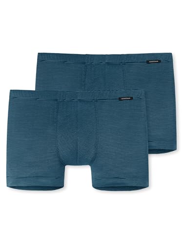 Schiesser Herren Multipack Shorts (2er Pack) Boxershorts, Blau (Petrol 811), XX-Large (Herstellergröße: 008) von Schiesser