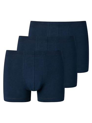 Schiesser Herren 3 PACK Unterwäsche Shorts mit weichem Bund Bio Baumwolle Multipack - 95/5 Organic, dunkelblau_173988, 6/ L von Schiesser