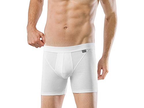 Schiesser Herren 2 Pack Mit Längerem Bein - Authentic Unterhose, Weiss_103399, S EU von Schiesser