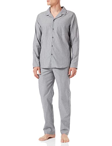 Schiesser Herren Pyjama Lang' Pyjamaset, dunkelblau (I), 58 von Schiesser