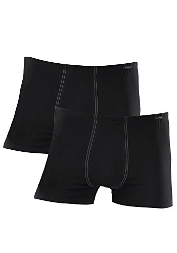 Schiesser Herren 2 Pack Boxershorts Mit Weichem Bund - Essentials, Schwarz_205222, S EU von Schiesser