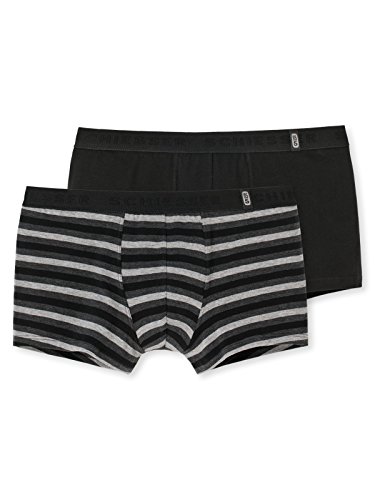 Schiesser Herren Retroshorts 2er Pack Mehrfarbig (schwarz sortiert 1 901) X-Large (Herstellergröße: 007) von Schiesser