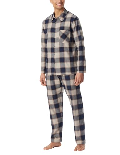 Schiesser Herren Schlafanzug Lang - Weiche Webware Selected Premium Warming Pyjamaset, Natur_182029, 52 EU von Schiesser