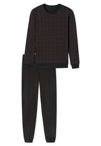 Schiesser Herren Schlafanzug lang-Fine Interlock Pyjamaset, anthrazit_180270, 54 von Schiesser