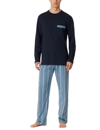 Schiesser Herren Schlafanzug lang-Nightwear Set Pyjamaset, Admiral_180262, 50 von Schiesser