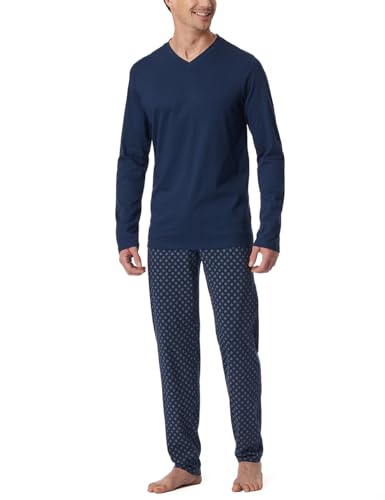 Schiesser Herren Schlafanzug lang-Nightwear Set Pyjamaset, Admiral_182199, 54 von Schiesser